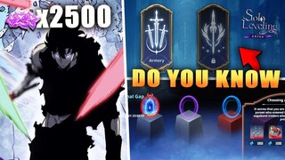 [Solo Leveling Arise] FREE 2500 ESSENCE STONES! also do you KNOW what is this!!!!