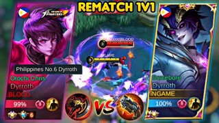 [REMATCH] iNGAME VS BLOOD | TOP GLOBAL DYRROTH 1V1!! MLBB