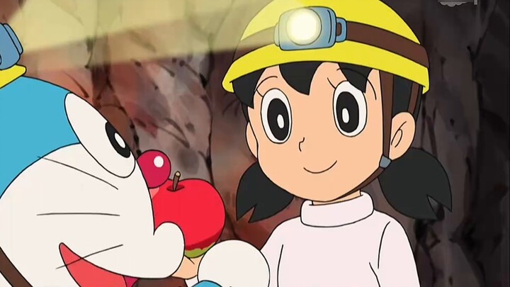Nobita and Dora created a fruit mine underground