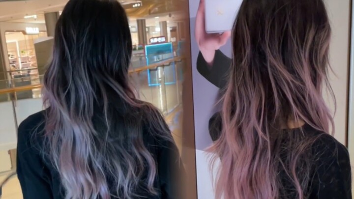 The new concept hair color is so stunning; I regret not doing it sooner—gradient dye, Paris painting