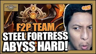 F2P TEAM STEEL FORTRESS ABYSS HARD! - Summoners War: Sky Arena