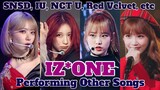 IZ*ONE | COVERING OTHER SONGS ON STAGE + COLLABORATION WITH OTHER IDOLS (IU, NCT U, SNSD, RV, etc)