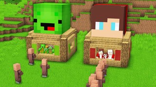 Mikey Family Store vs JJ Family Store Challenge in Minecraft (Maizen)