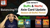 Season 20 Buffer Period Card Balancing I Buff Nerf Cards