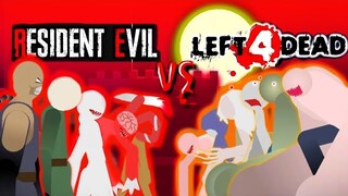 Resident Evil VS Left 4 Dead - Stickman Animation - Stick Nodes