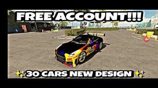 || CAR PARKING MULTIPLAYER 4.8.2 || FREE ACCOUNT GIVEAWAY || 30 CARS NEW DESIGN