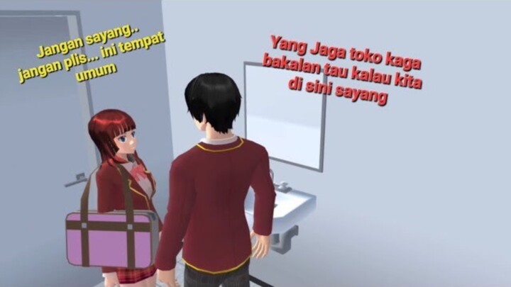 Pulang sekolah ayang maksa ena ena di toilet mall