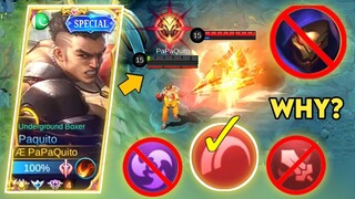 PHYSICAL EMBLEM CAN COUNTER ALDOUS EASILY | NEW BUILD AND EMBLEM FOR PAQUITO | MLBB