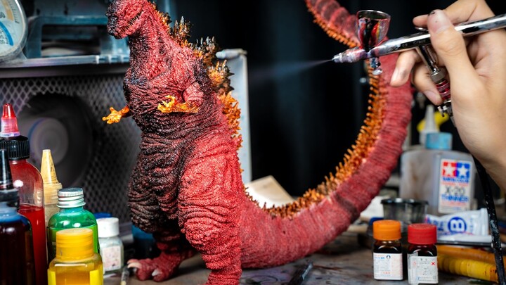[Spray Painting Diary] Anno Hideaki shares the production process of the real Godzilla series model
