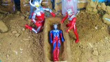 Ayah Ultra dan Ultraman Taro mengalahkan Burung Gunung Berapi dan Belial, menyelamatkan Saiwen dan S