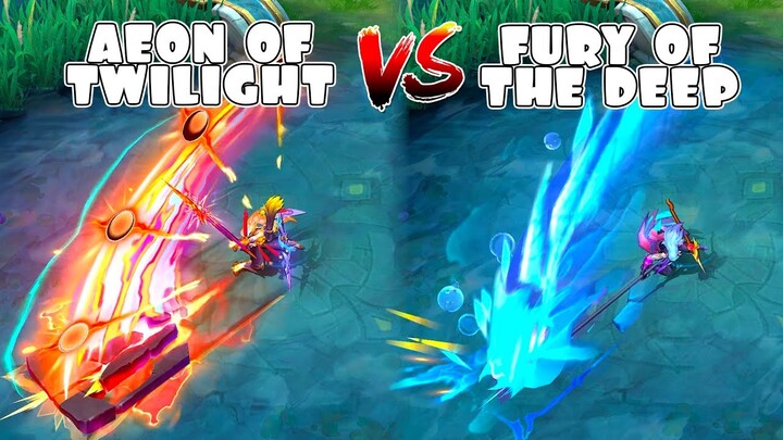 Arlott Aeon of Twilight VS Fury of the Deep Skin Comparison