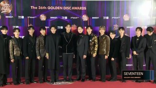 【SVT_ZER·0】220108 سيفتين جولدن ديسك سجادة حمراء محطة زيرو مترجمة بالصينية