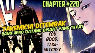 Tokyo Revengers Chapter 220 "Takemichi Ditembak, Draken Datang Tepat Waktu, Apakah Senju Selamat ?"