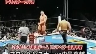 Shinsuke Nakamura vs Brock Lesnar NJPW 1/4/2006