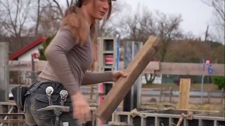 德国一位女建筑工人的日常...看起来有种气血很足的美！