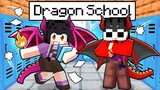 Going To DRAGON SCHOOL In Minecraft!
