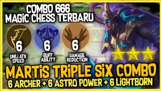 MARTIS 3 STAR + NEW COMBO 666 ! 6 ASTRO 6 ARCHER 6 LIGHBORN ! MAGIC CHESS NEW UPDATE