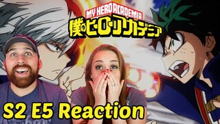 My Hero Academia [English Dub] S2 E5 "Cavalry Battle Finale" REACTION! 2x5