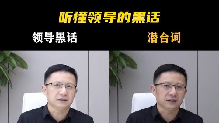 As someone in the government system, do you understand your boss’s coded language?