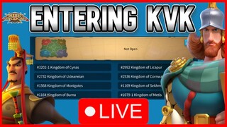 Entering FIRST Remastered Graphics KVK!🔴LIVE!🔴| Rise of Kingdoms