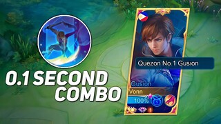 GUSION SECRET FOR FASTHAND? SMOOTH FAST AND WISE COMBO!!