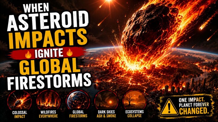 When Asteroid Impacts Ignite Global Firestorms