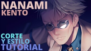 NANAMI KENTO Jujutsu Kaisen CORTE en SECO (Tutorial de cabello para HOMBRES 2022) cosplay