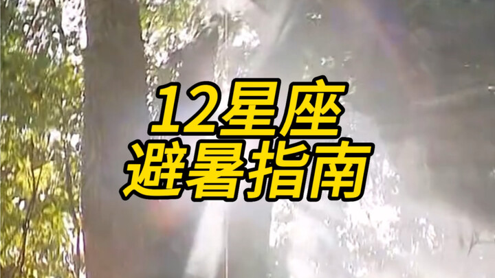 12星座是如何避暑的，射手水瓶立大功