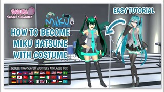 How to get Miku Hatsune's Costume | Tutorial | Sakura School Simulator