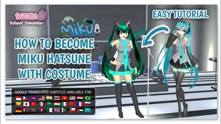 How to get Miku Hatsune's Costume | Tutorial | Sakura School Simulator (Re-uploaded)