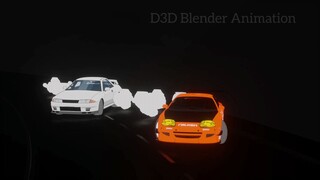 Tokyo Drift Japan anime style animation