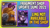June 2021 Fragments Shop Ling Update Not AVAILABLE? When? RARE & HERO UPDATE IN THE SHOP | MLBB