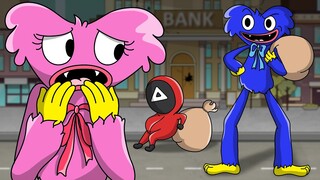 Huggy Wuggy Reluctant Bank Robbery vs Kissy Missy's Tied Up - Poppy Playtime Animation #4