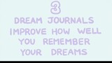 8 facts about dreaming No 3 Dream Journal