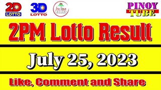 Lotto Result Today 2pm July 25 2023 Swertres Ez2 PCSO