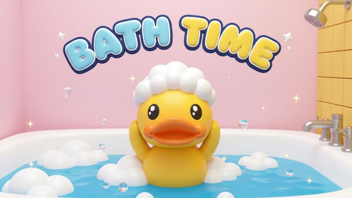 Bath Time with B.Duck 🦆 | Fun Children's Music for Kids
