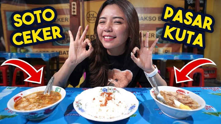 SOTO CEKER LEGEND PASAR KUTA! PULANG DUGEM MAKANNYA DISINI!!
