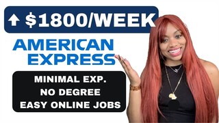 START JAN 2023! NOW HIRING WORK FROM HOME W/AMEX $1120-$1848/WEEK NO DEGREE-FREE COMPUTER EQUIPMENT