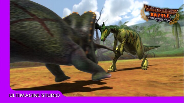Epic Triceratops VS Lambeosarus | Dinosaurs Battle s1 GA5