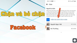 Cách Chặn - Bỏ Chặn facebook người khác đơn giản bằng điện thoại