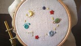 [Embroidery Tutorial Starry Sky Series] Embroidery methods of various planets, stars and moons, embr