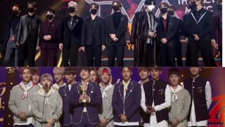 【SEVENTEEN】 طريق تسلّم الجائزة قبل 6 سنوات واليوم، تدريجيًا يكتسبون الثقة والحضور القوي.