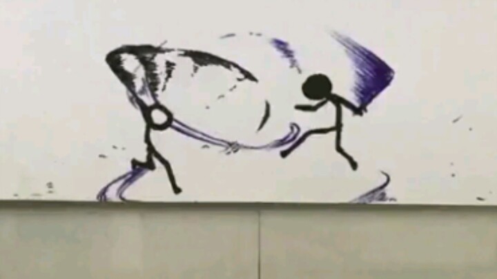 Stick Figure [Fineliner vs. Ballpoint Pen]