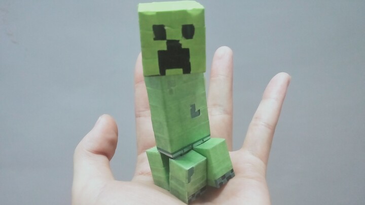 ลดา! Creeper เคลื่อนย้ายได้โฮมเมด【เล่นกับลวดเย็บกระดาษ】