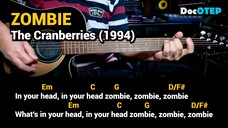 Zombie - The Cranberries (1994) Easy Guitar Chords Tutorial with Lyrics Part 1 SHORTS REELS