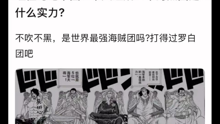 这五个人组成海贼团什么实力