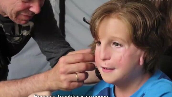 So this is how the adorable little protagonist in the touching "Wonder" gets their makeup done!