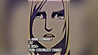 annie annieleonhart leonhart annieedit annieleonhartedit femaletitan titanshifter anniesupremacy ao