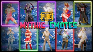 استعراض رقصات السكنات المثك  ببجي موبايل | Mythic Sets Dances! PUBG MOBILE