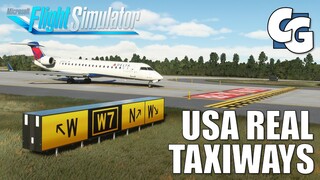 Real Taxiways USA Preview - Microsoft Flight Simulator